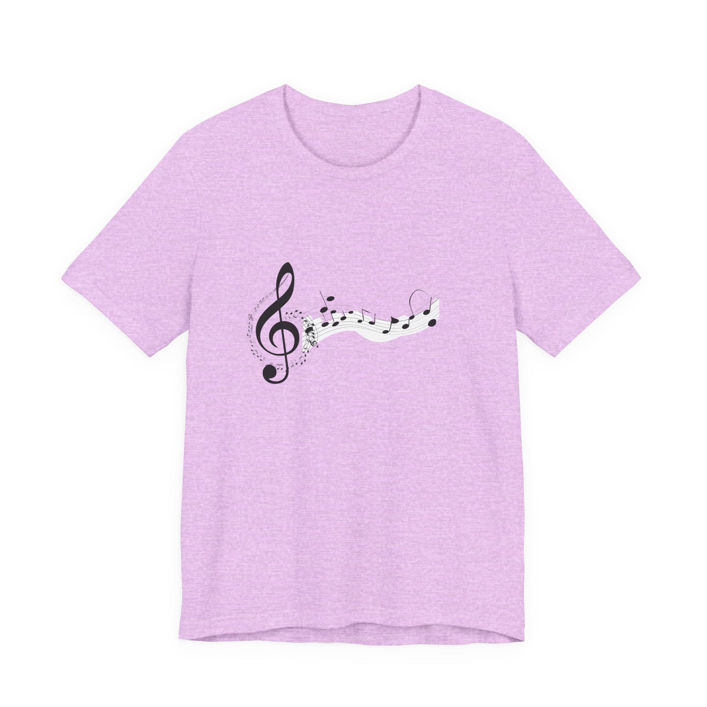 Musical Notes Short Sleeve Tee for Music Lovers