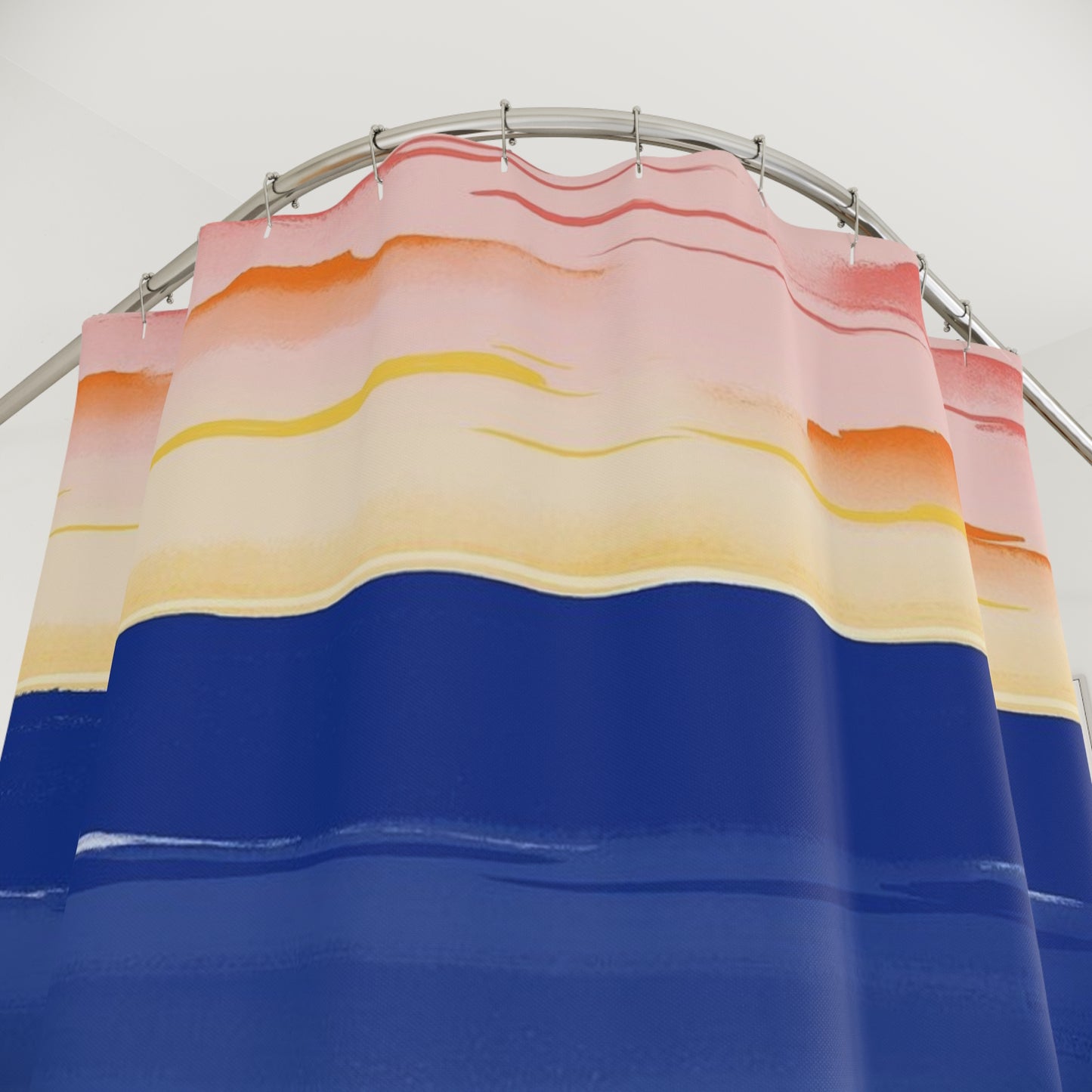 Ocean Sunset Shower Curtain - Vibrant Beach Decor, Bathroom Accessory, Coastal Theme, Nature Lover Gift, Summer Home