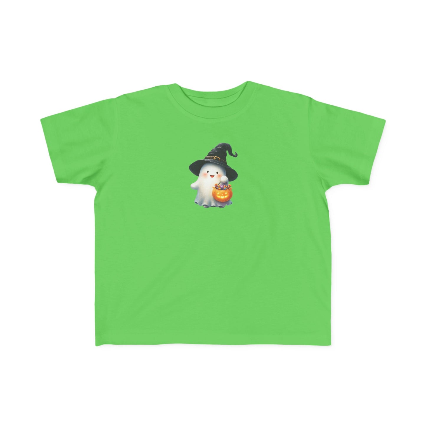 Adorable Halloween Toddler Tee, Cute Ghost Design, Kids Halloween Outfit, Witch Hat Shirt, Toddler Costume Top