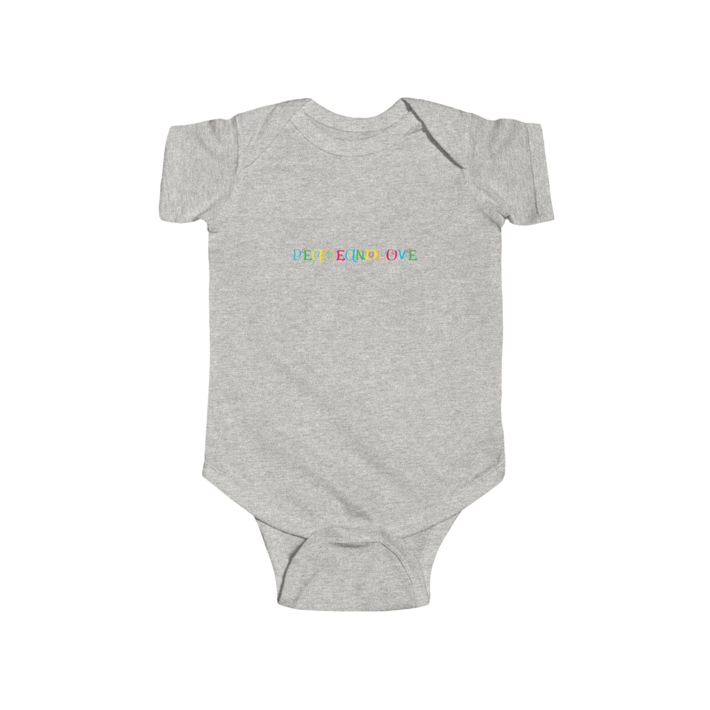 Infant Fine Jersey Bodysuit - 'Peace and Love' Baby Onesie, Gift for New Parents, Baby Shower Gift, Cute Baby Clothes, Toddler Outfit