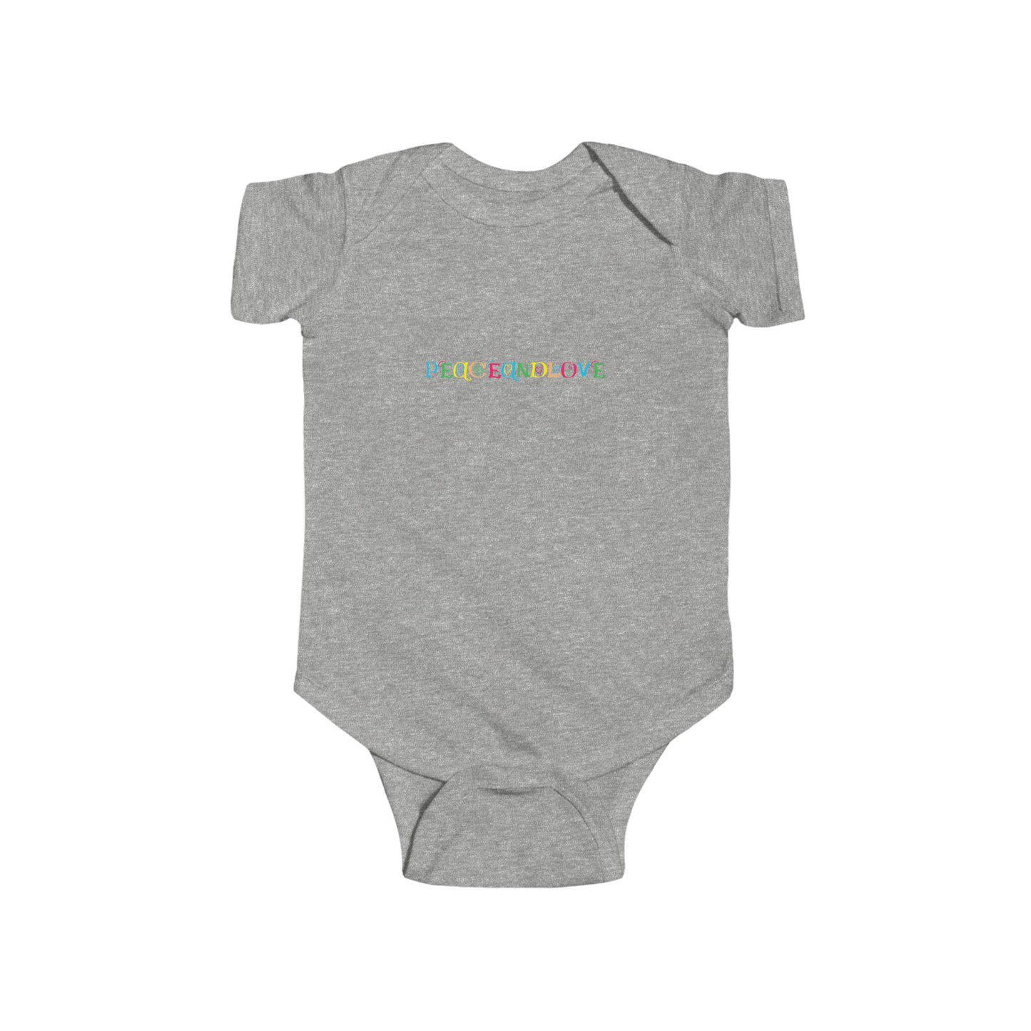 Infant Fine Jersey Bodysuit - 'Peace and Love' Baby Onesie, Gift for New Parents, Baby Shower Gift, Cute Baby Clothes, Toddler Outfit