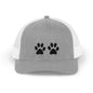 Paw Print Snapback Trucker Cap - Dog Lovers Hat, Pet Dad Gift, Adjustable Cap for Animal Lovers, Outdoor Activities, Casual Wear