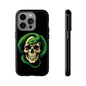 Skull & Snake Phone Case | Tough Cases, Protective Cover, Edgy Phone Accessories, Gothic Gift, Halloween Decor
