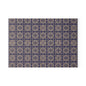 Patterned Glass Cutting Board – Vintage Blue Geometric Tile Design