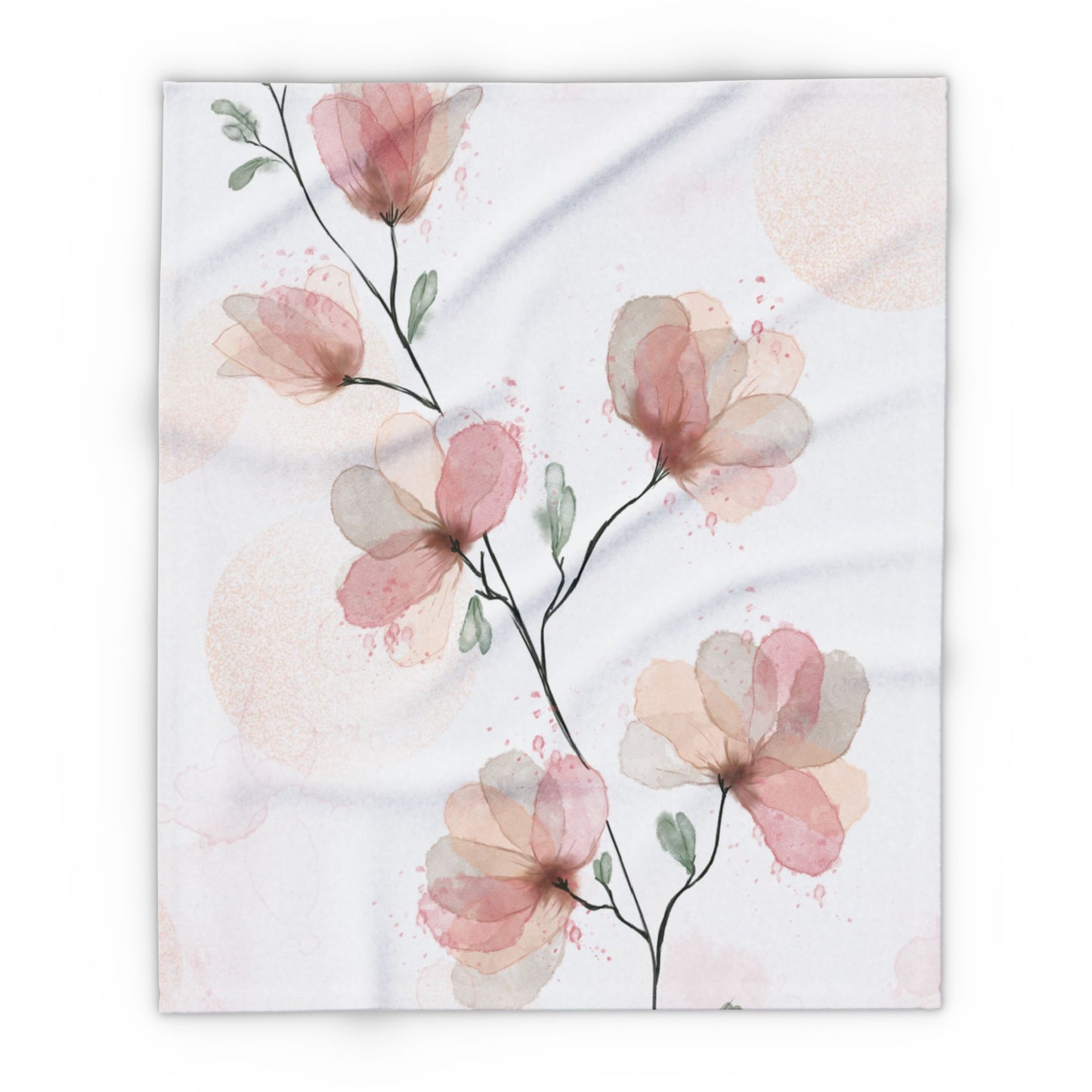 Floral Arctic Fleece Blanket - Cozy Comfort, Home Decor, Gift for Her, Wedding Decor, Blanket for Every Season