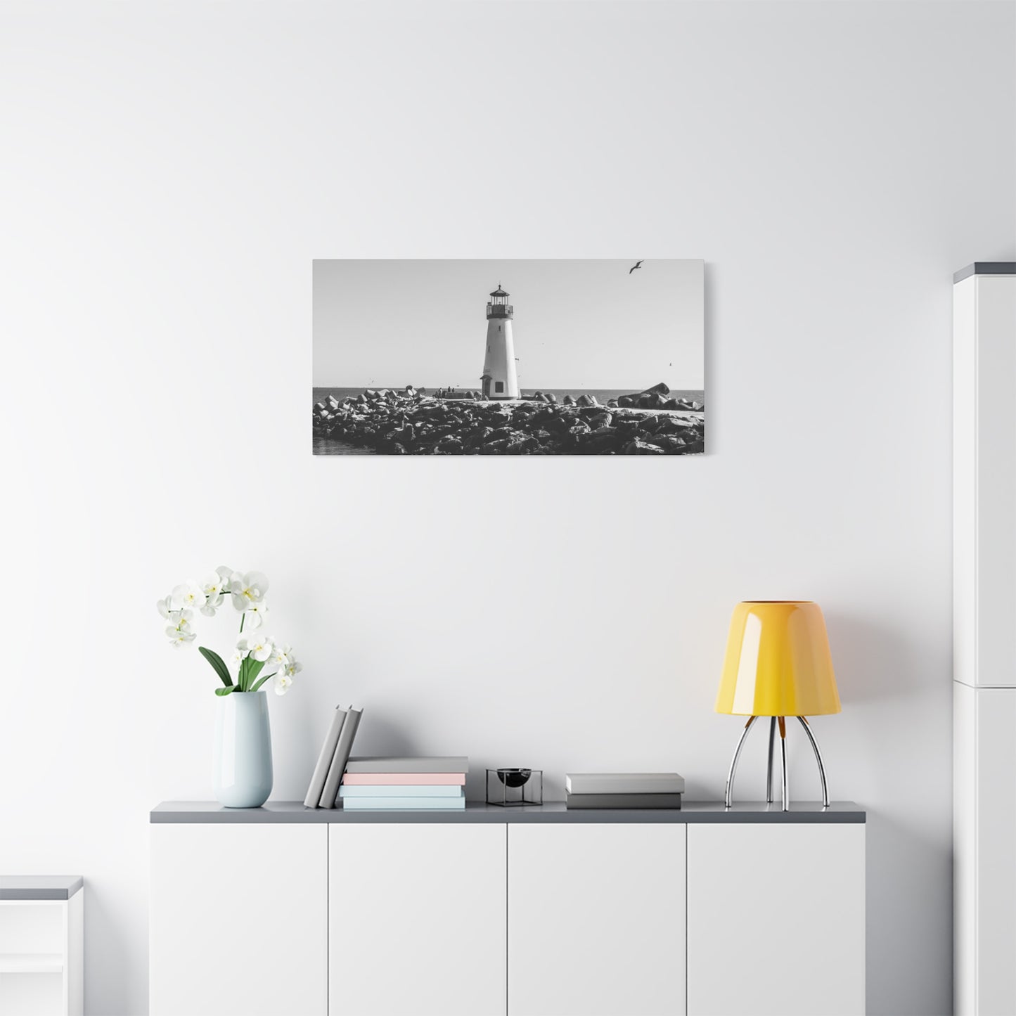 Matte Canvas, Stretched, 1.25" - Lighthouse