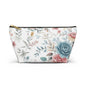Floral Accessory Pouch, Makeup Bag, Cosmetic Case, Travel Organizer, Gift for Her, Floral Print Pouch