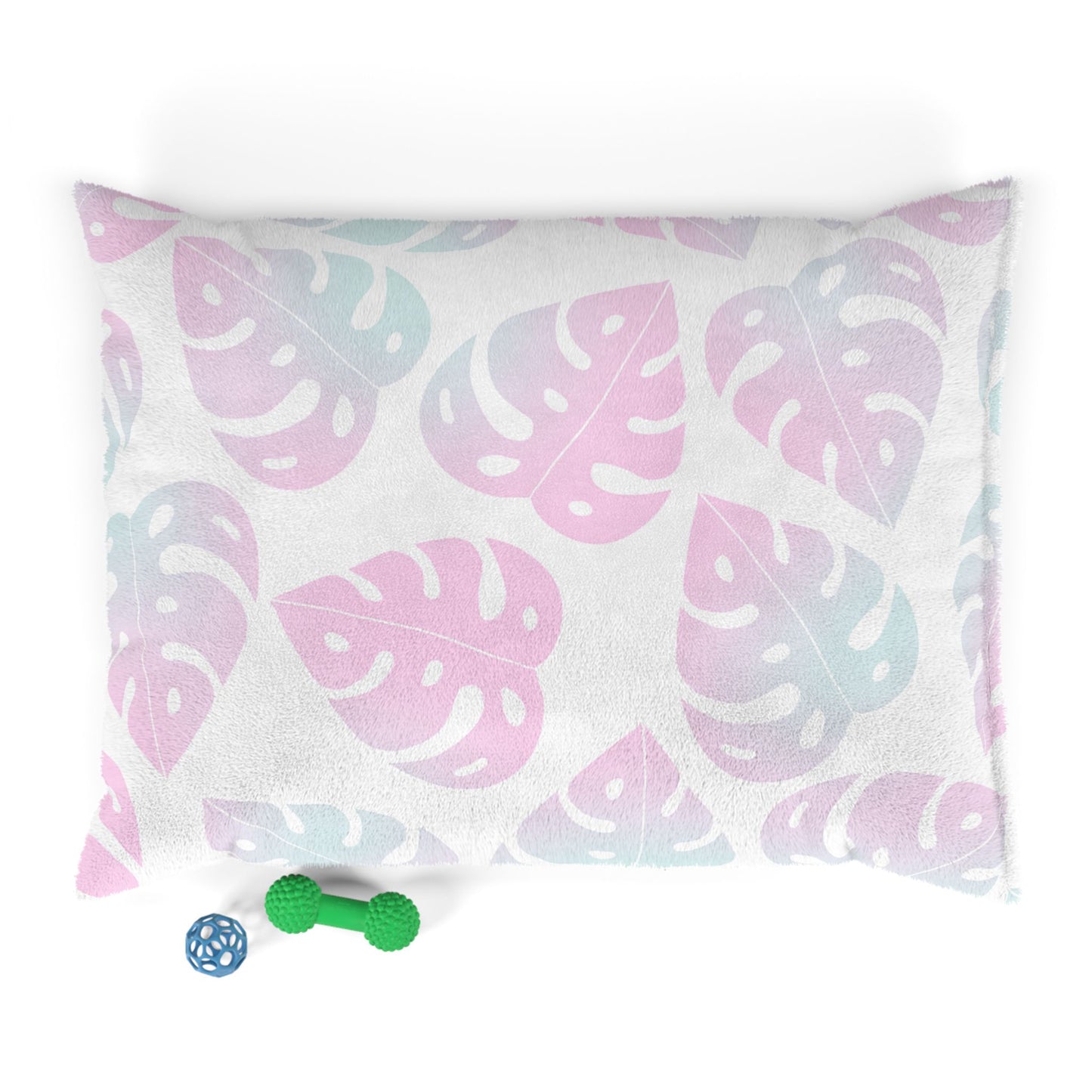 Tropical Pet Bed for Cozy Naps, Soft Leaf Patterned Dog Bed, Cat Bed, Pet Sleeping Pillow, Floral Pet Accessories