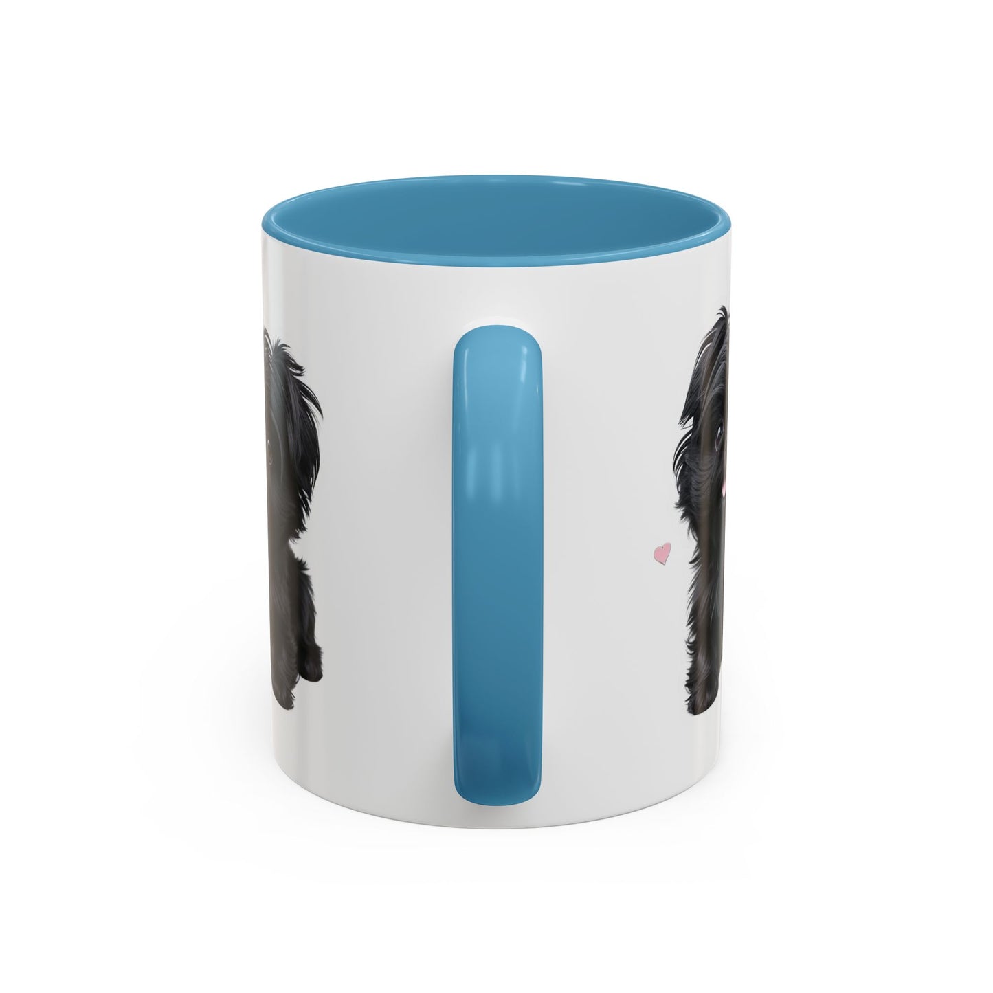 Cute Pug Accent Coffee Mug, Pet Lover Gift, Coffee Cup, Dog Mom Mug, Black Dog Ceramic Mug