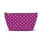 Polka Dot Accessory Pouch, Makeup Bag, Pencil Case, Travel Organizer, Gift for Her, Cute Storage