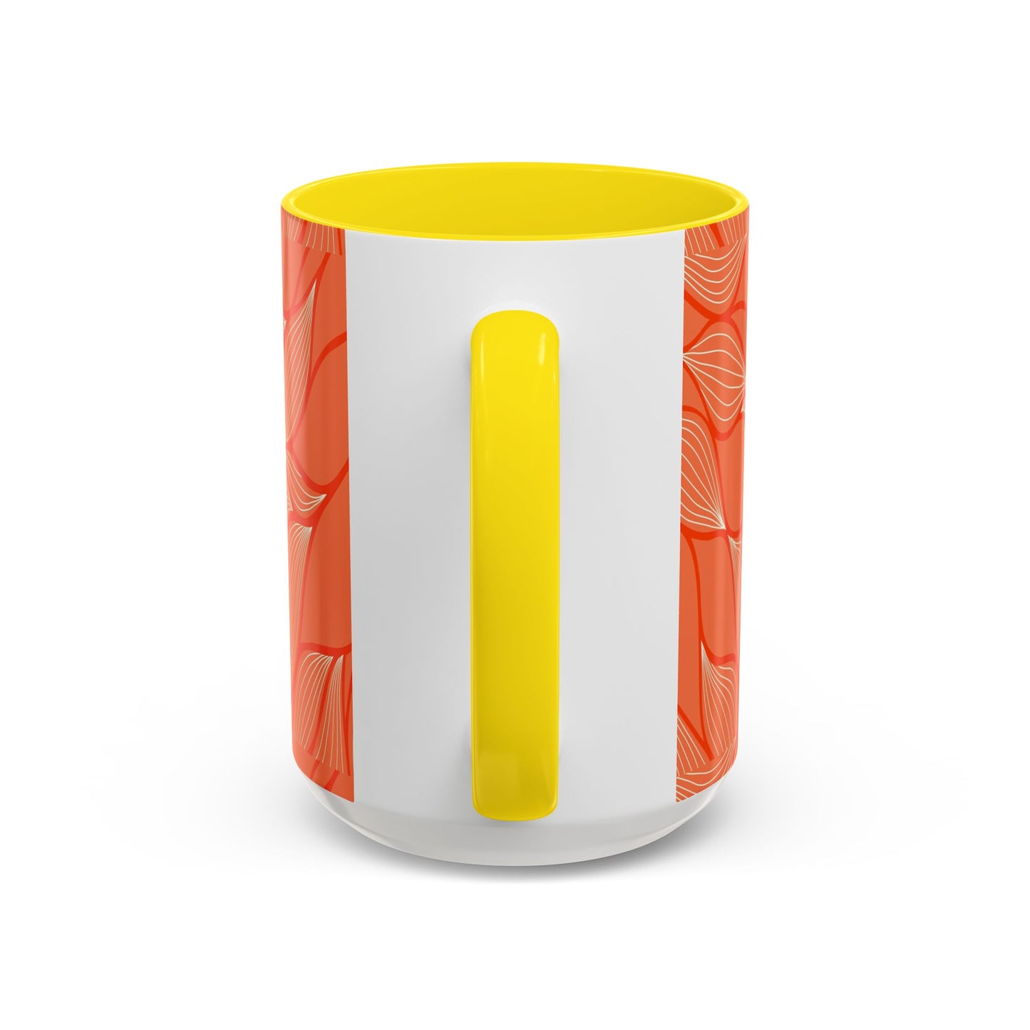 Stylish Accent Coffee Mug, Floral Pattern Drinkware, Unique Gift for Coffee Lovers, Home Decor, Kitchenware, Vibrant Design