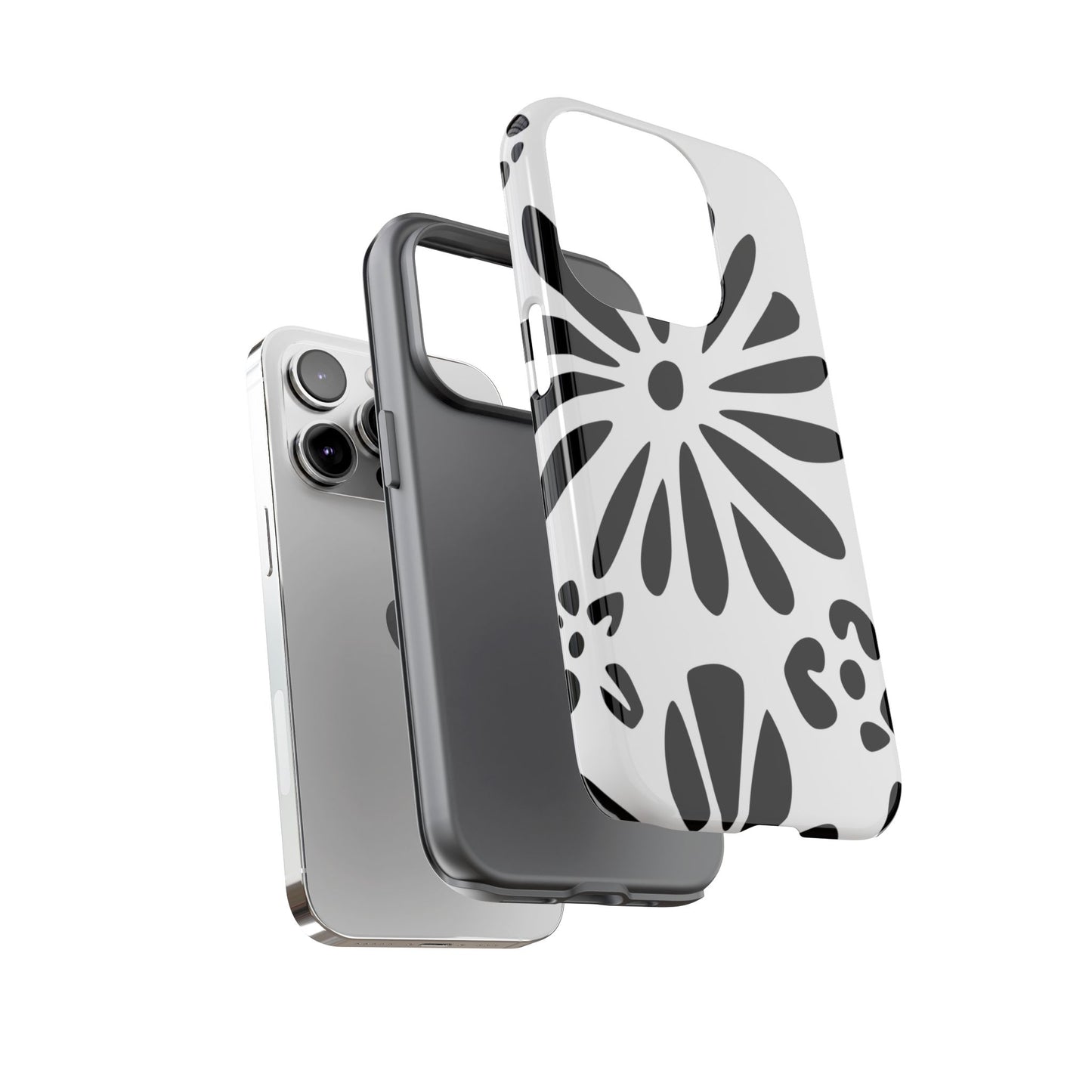 Stylish Phone Case with Floral Design, Tough Phone Cover for Her, Trendy Black and White Cell Phone Case, Unique Gift for Birthdays [...]