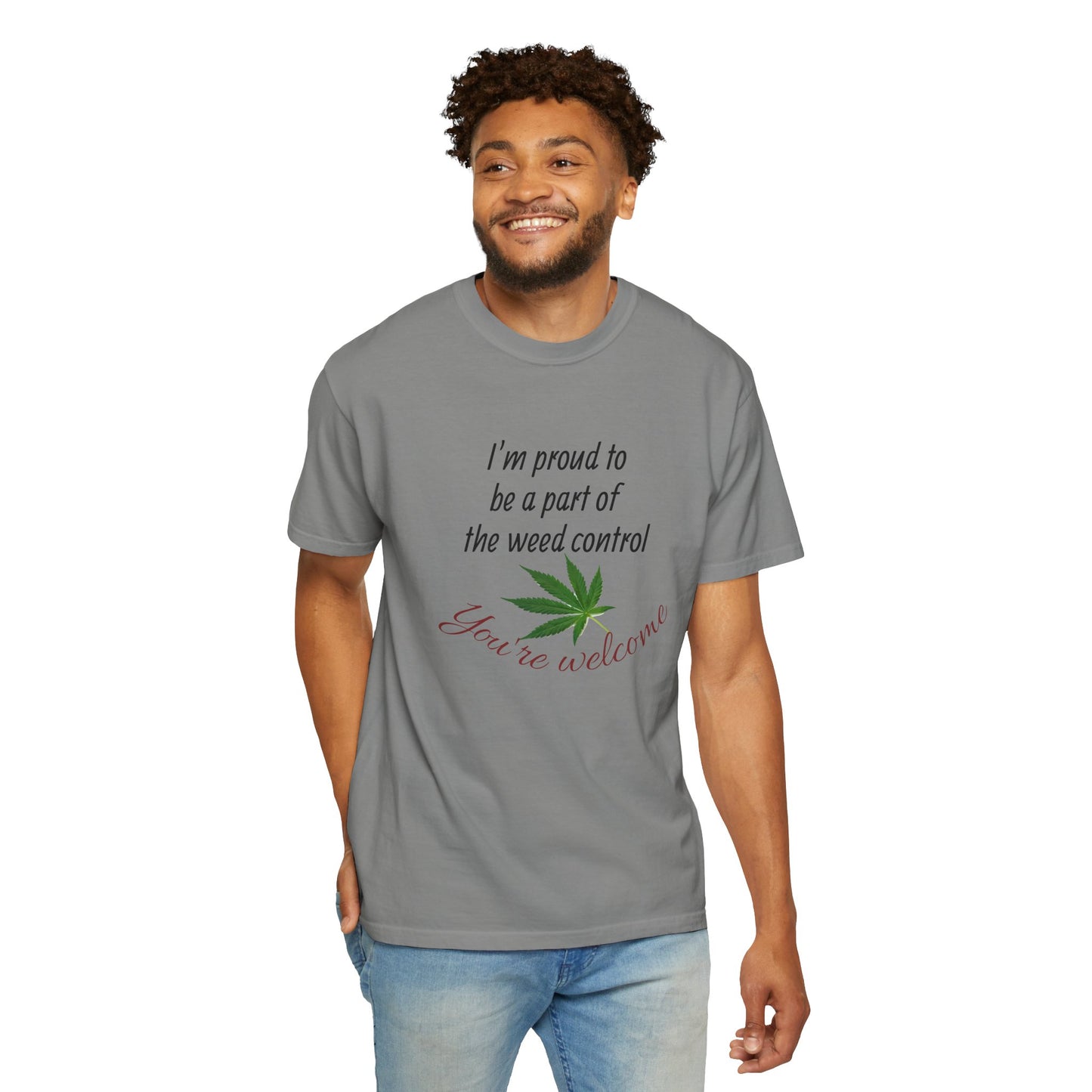 Proud Weed Control Unisex T-shirt, Cannabis Enthusiast Gift, Stoner Humor Tee, Eco-Friendly Apparel, Perfect for 420 Celebrations