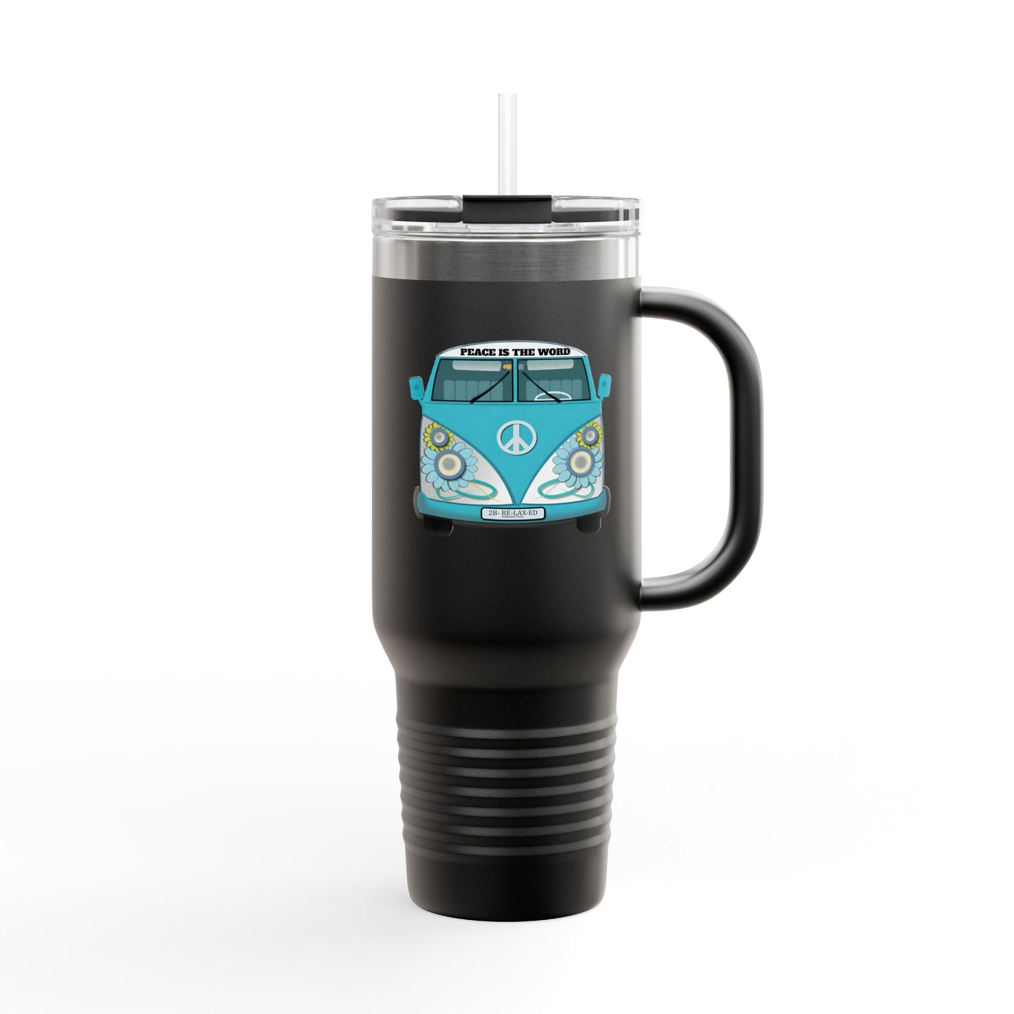 Vintage Van Insulated Travel Mug, Coffee Mug, Tea Tumbler, Road Trip Gift, Eco-Friendly Travel Cup