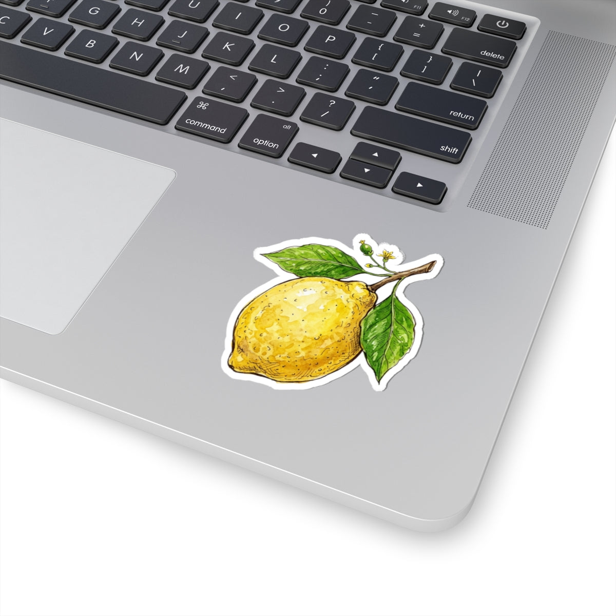 Lemon Branch Kiss-Cut Sticker — Watercolor Citrus Decal for Laptops & Journals