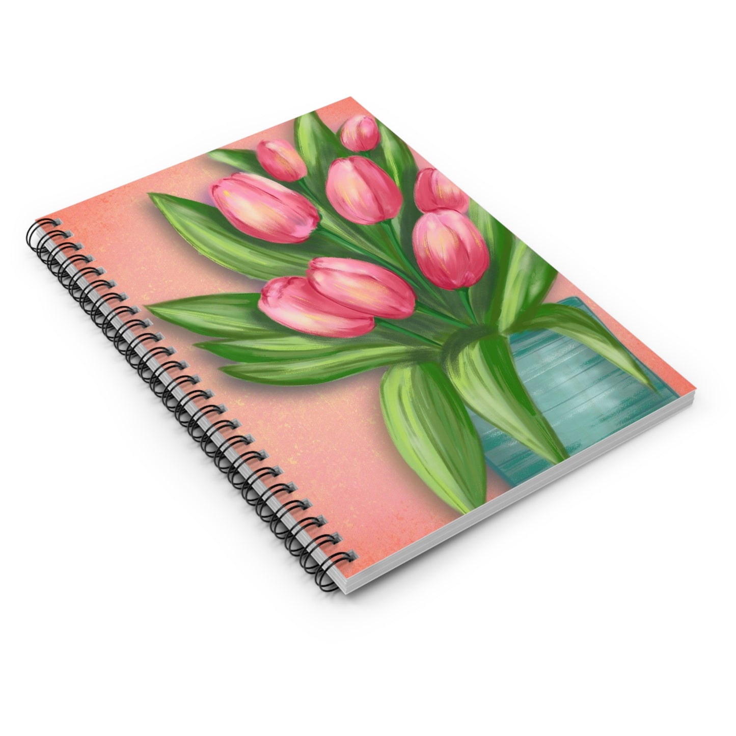 Floral Inspiration Spiral Notebook - Perfect for Journaling, School, Gifts, Stationery, Floral Decor