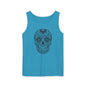 Skull Design Tank Top - Unisex, Cotton Muscle Tee for Festivals