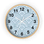Coastal Blue Art Deco Wall Clock