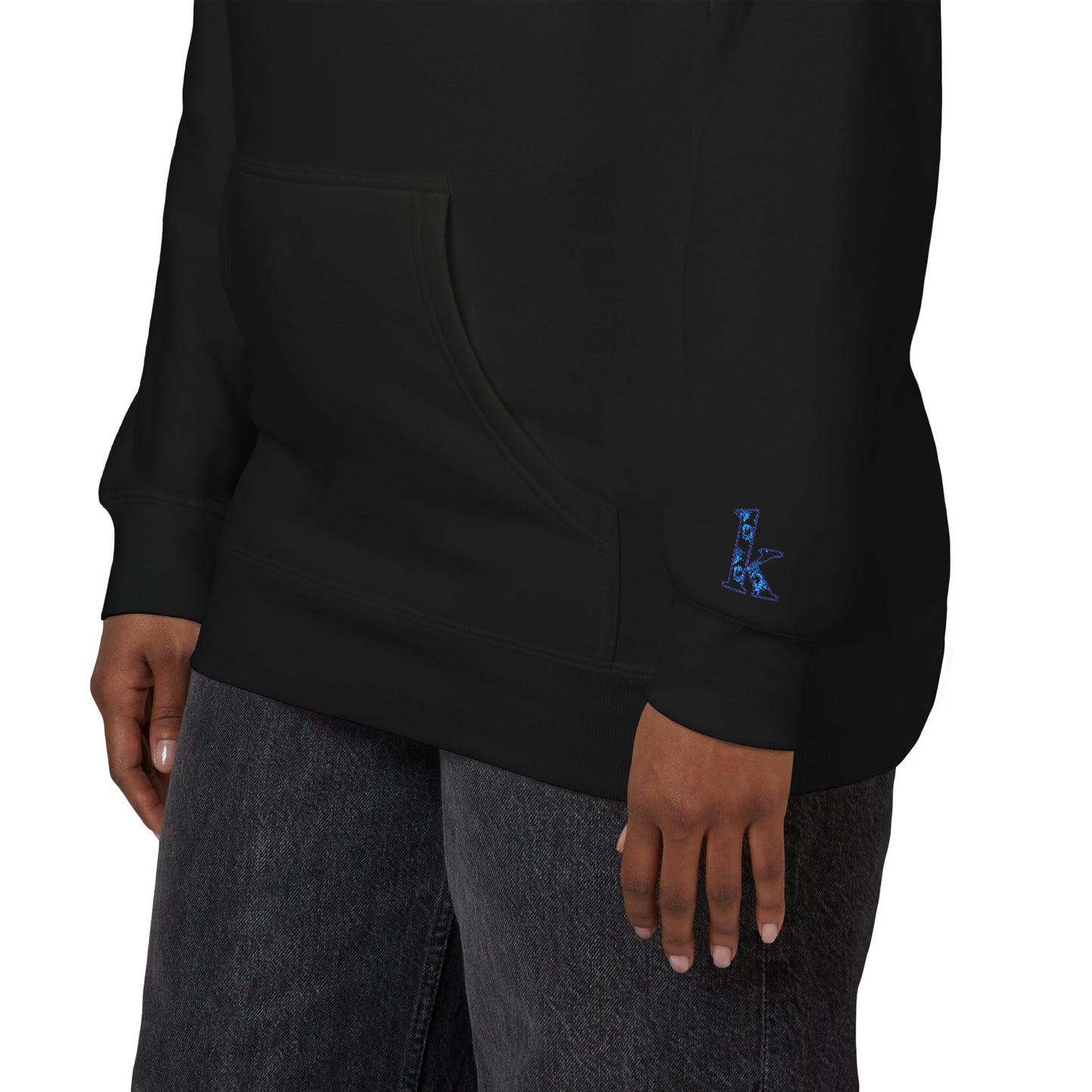 Cozy Floral Monogram Fleece Hoodie for Unisex - Perfect Gift for Birthdays, Valentine’s Day, Casual Wear, Adventure