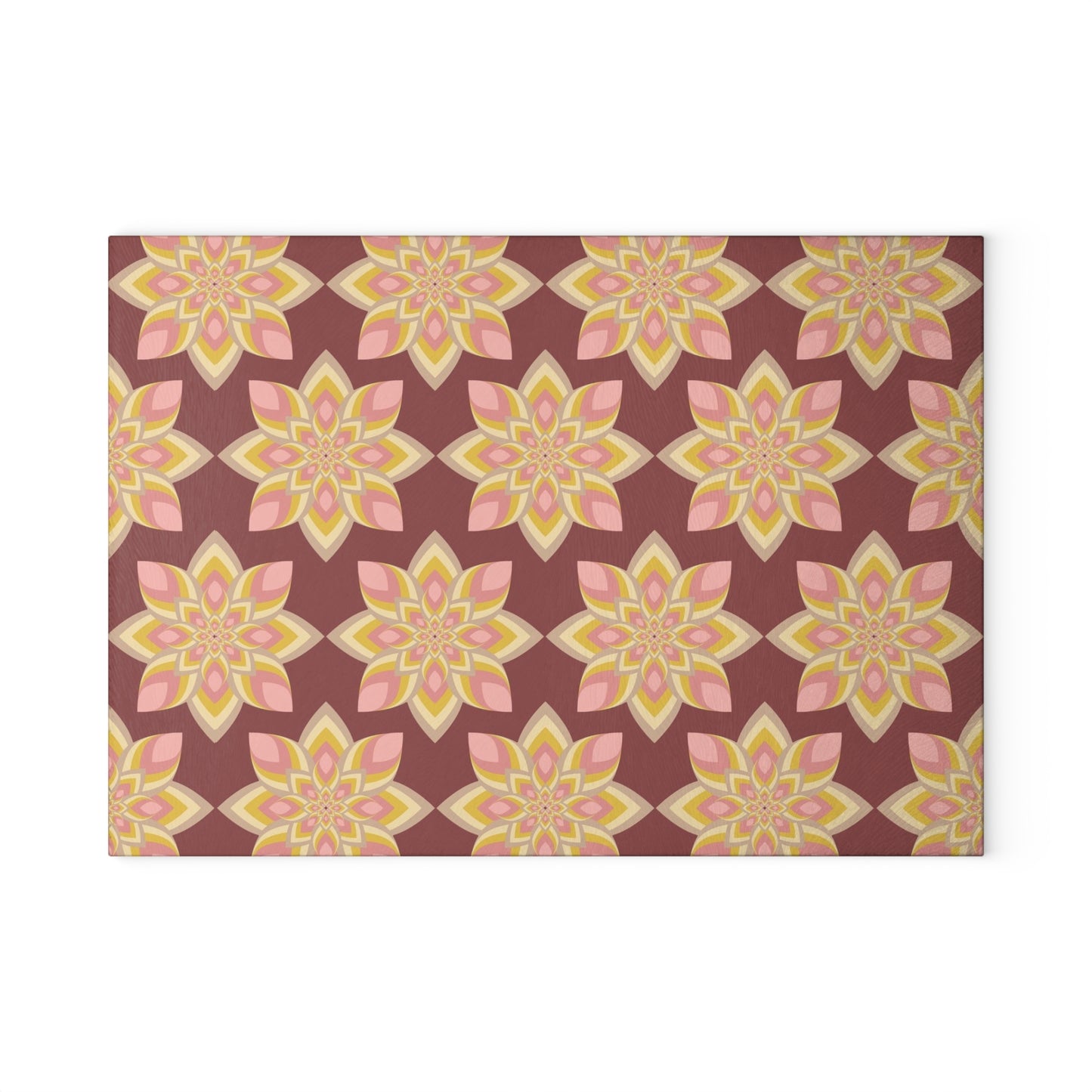 Elegant Floral Glass Cutting Board - Kitchen Decor, Gift for Her, Housewarming, Wedding Registry, Cooking Essential