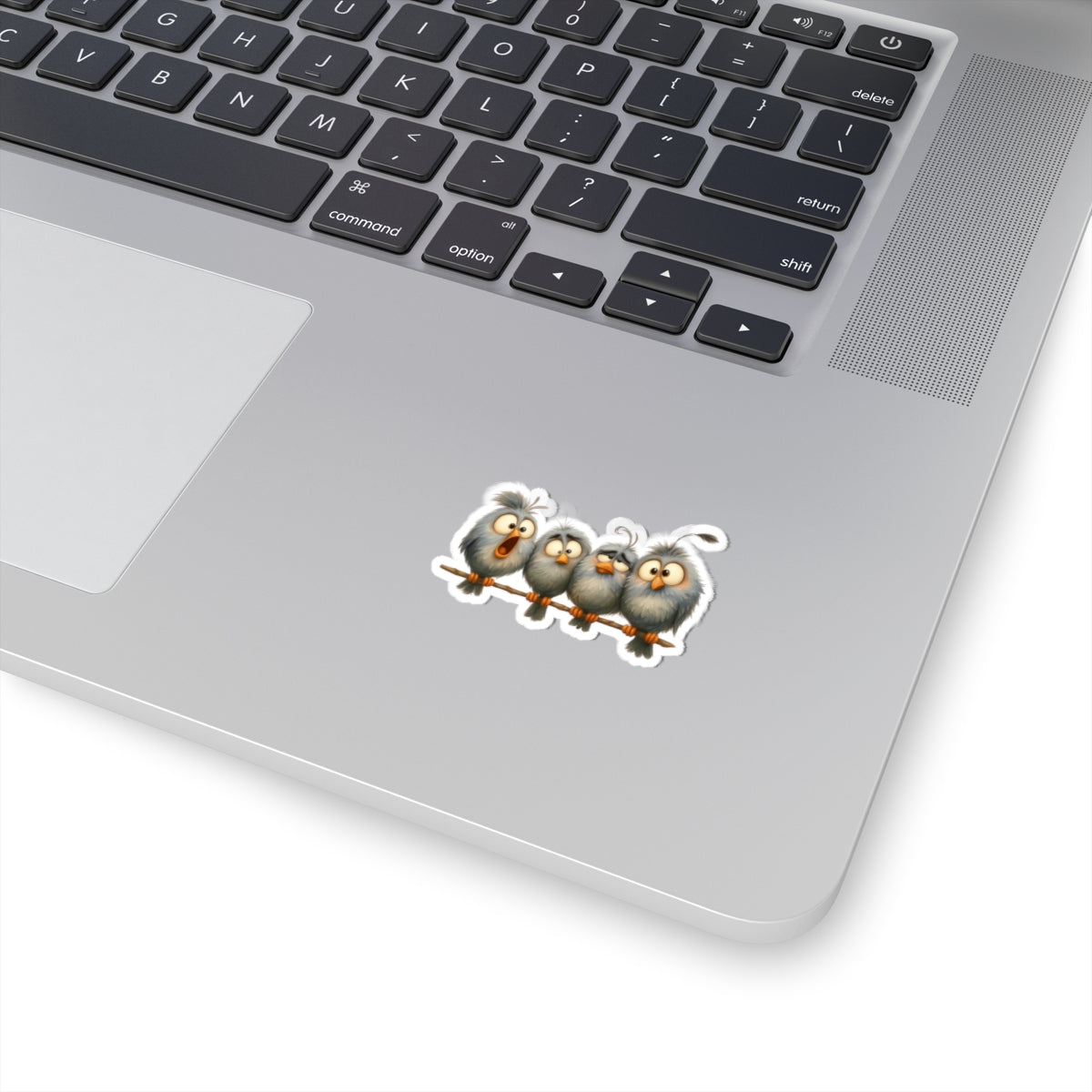 Cute Bird Kiss-Cut Stickers, Funny Bird Stickers, Laptop Decals, Kids Room Decor, Gift for Bird Lovers