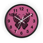 Butterfly Inspired Wall Clock | Chic Home Decor, Unique Gift for Her, Modern Timepiece, Butterfly Lover Gift, Pink Wall Clock