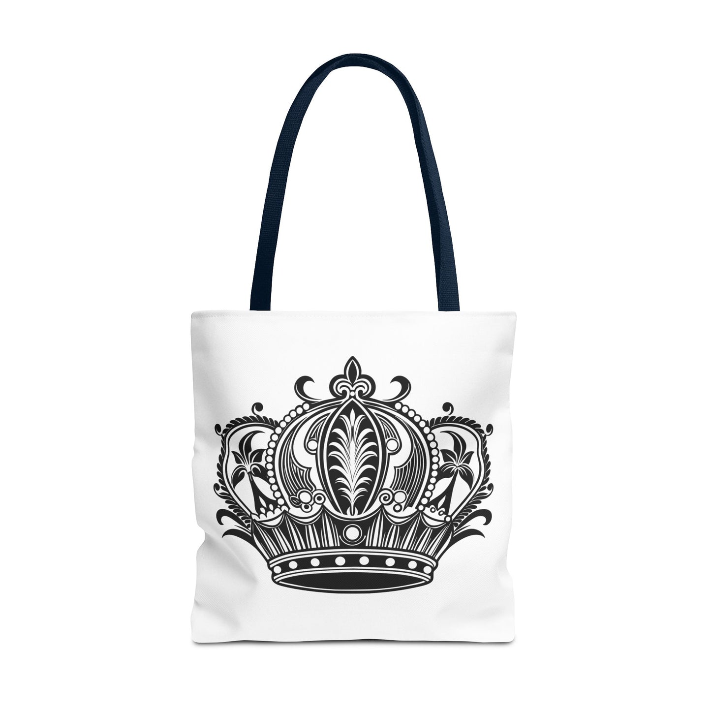 Crown Design Tote Bag, Royal Style Shopping Tote, Chic Grocery Bag, Gift for Her, Fashionable Accessories