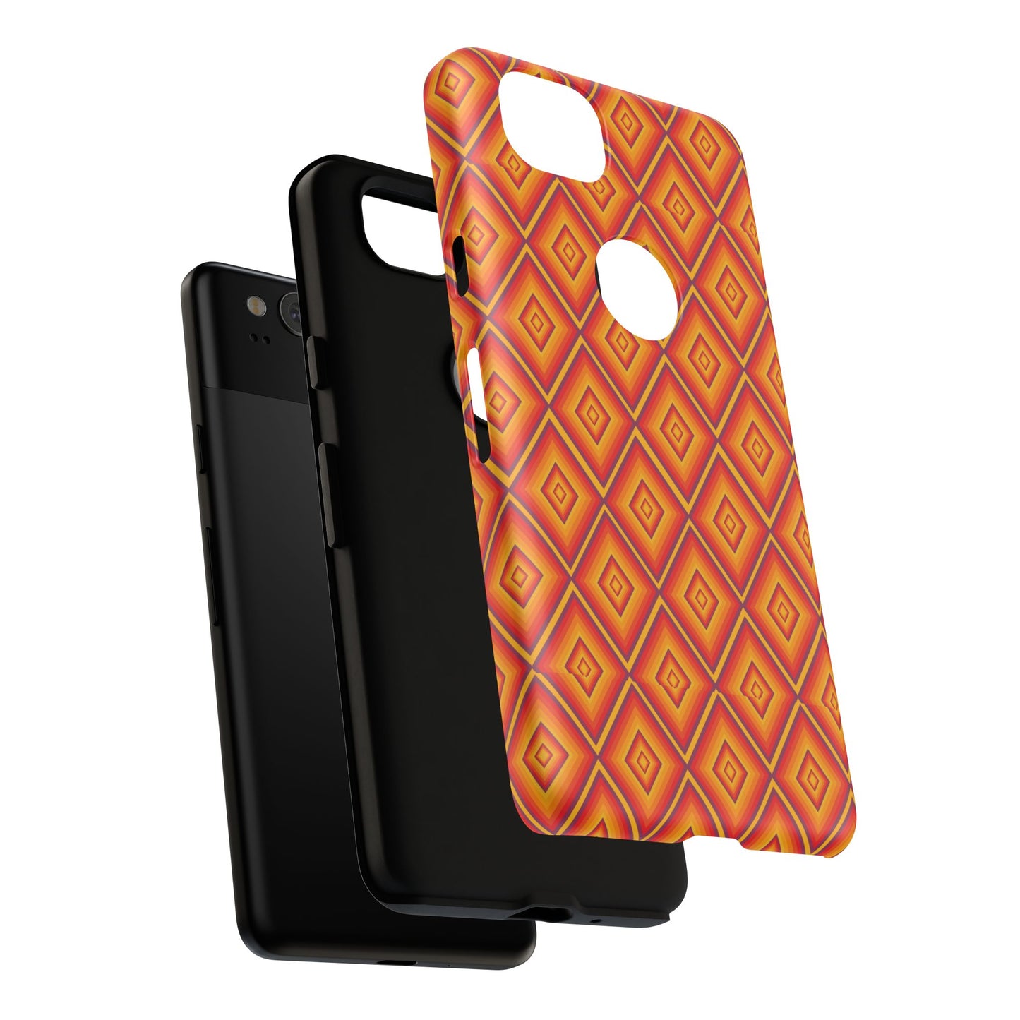 Geometric Phone Case, Tough Cases for Protection, Stylish Smartphone Cover, Vibrant Patterned Phone Accessory, Unique Gift Idea, [...]