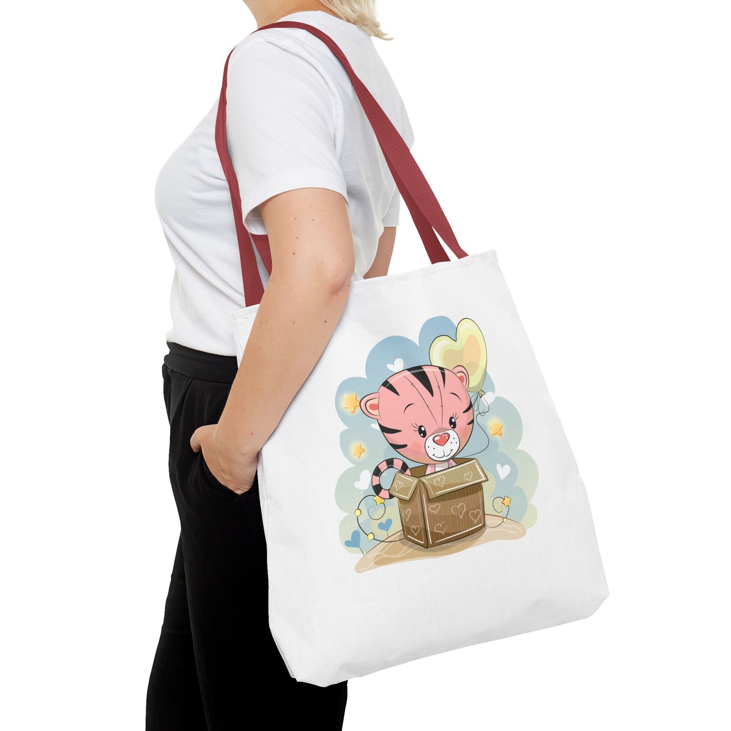 Cute Tiger Tote Bag Cute Shopping Bag, Eco-Friendly Tote, Kids' Tote