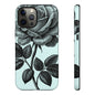 Elegant Floral Phone Case, Tough Cases for iPhones, Black Rose Design, Gift for Her, Stylish Phone Cover, Birthday Gifts