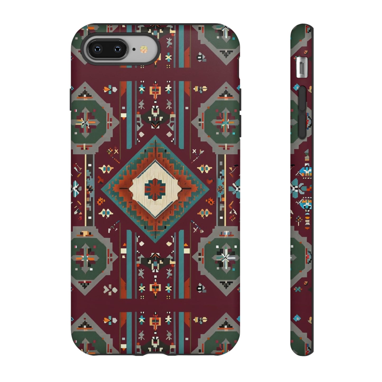 Tribal Pattern Phone Case - Boho Chic, Tough Durable Cover, Stylish Tech Accessory, Gift for Him/Her, Festival Essentials