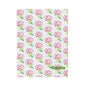 Personalized Floral Velveteen Blanket - Sofia