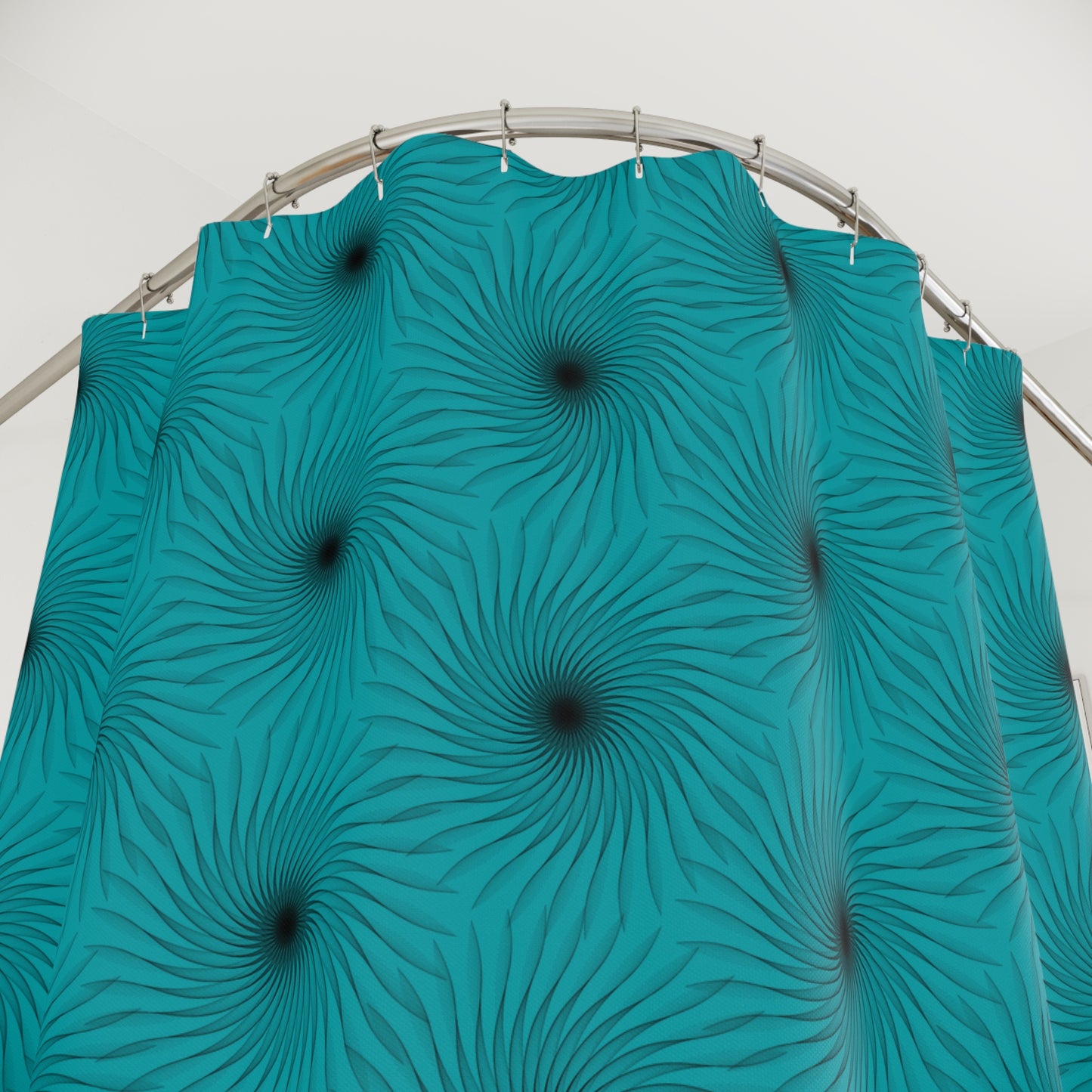 Vibrant Swirl Shower Curtain - Boho Bathroom Decor, Beach House Essentials, Modern Home Accent, Gift for Her, Vibrant Bathroom Design