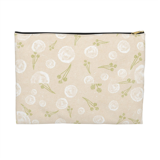 Floral Accessory Pouch - Cute Storage for Makeup, Travel, Organizing, Gifts, Eco-friendly
