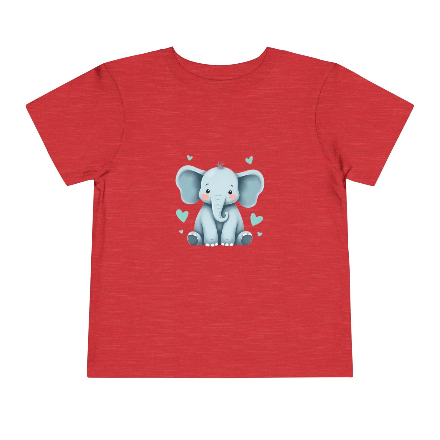 Adorable Elephant Toddler Tee, Kids Short Sleeve Shirt, Cute Baby Clothes, Elephant Lover Gift, Birthday Outfit