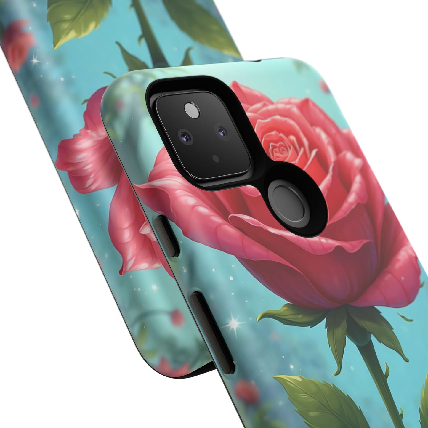 Floral Phone Case, Tough Cases with Elegant Rose Design, Stylish iPhone Cover, Rose Flower Gift for Nature Lovers, Unique Mobile Accessories