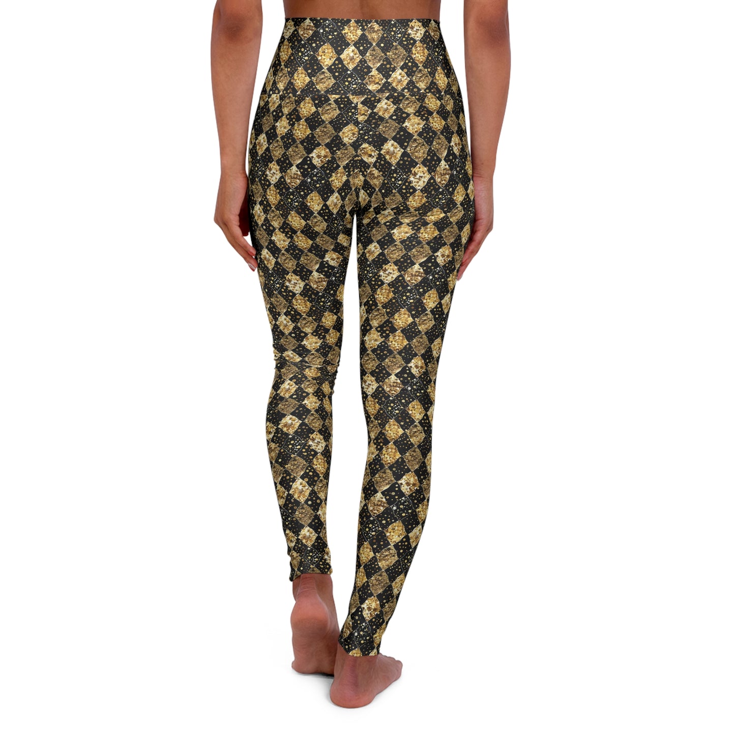 Chic High Waisted Yoga Leggings, Stylish Workout Pant