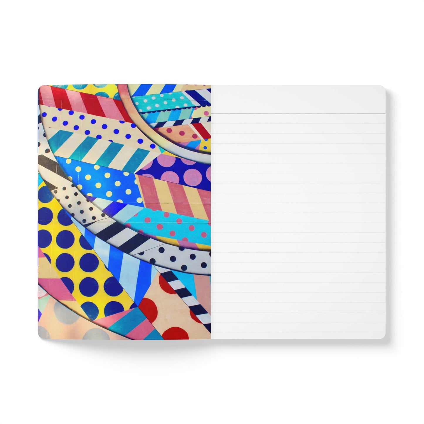 Colorful Patterns Softcover Journal, Vibrant Notebook for Creative Minds