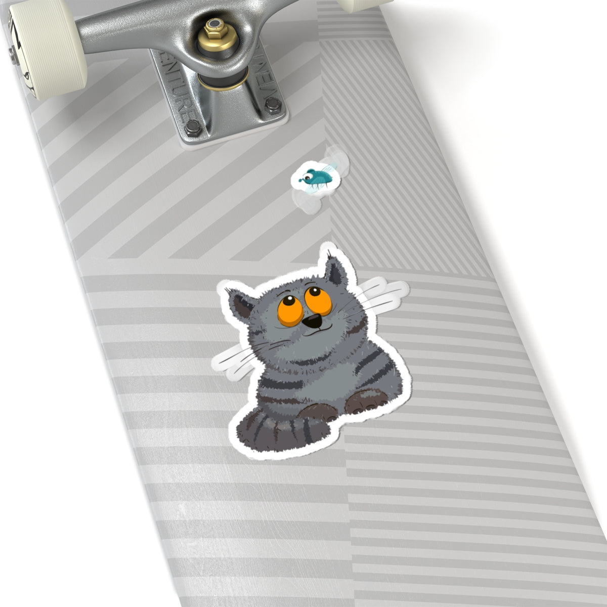 Cute Cat Kiss-Cut Stickers, Cat Lover Stickers, Laptop Decals, Gift for Animal Lovers, Cute Cat Art, Home Decor