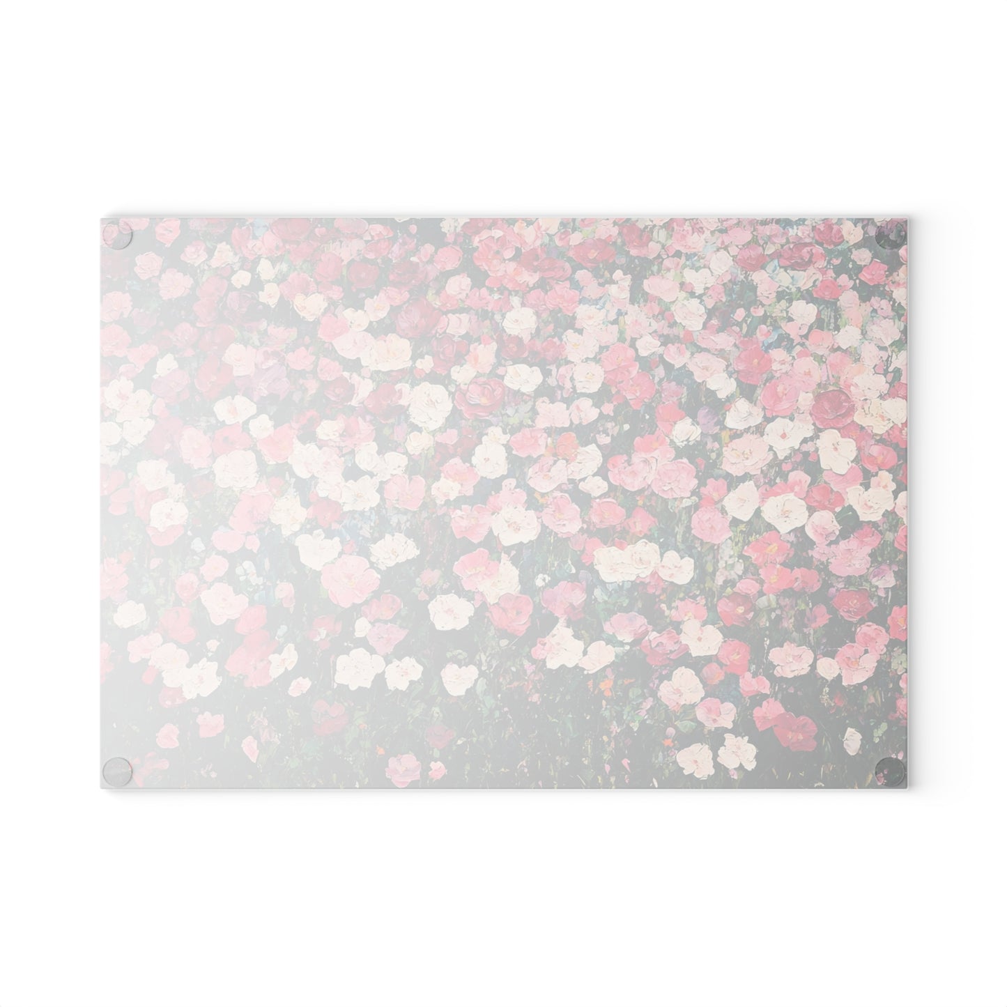 Floral Glass Cutting Board - Perfect for Kitchen Decor, Wedding Gifts, Home Cooking, Culinary Art, Decorative Kitchenware