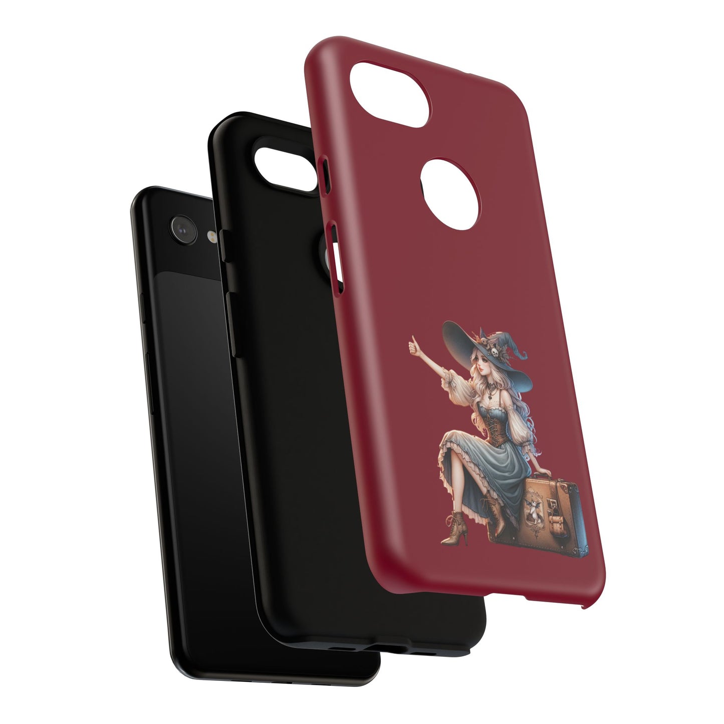 Witchy Phone Case - Magical, Durable - Halloween Gift, Cosplay Accessory, Cute Witch Design