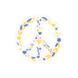 Peaceful Floral Kiss-Cut Stickers, Vinyl Stickers for Laptops, Journals, Water Bottles, Peace Symbol Decor, Flower Stickers