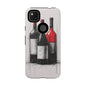 Wine Lover's Phone Case, Tough Phone Cover, Artistic Wine Design, Gift for Wine Enthusiasts, Customizable Case, Unique Wine Art
