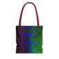 Vibrant Dot Print Tote Bag - Colorful Reusable Shopping Bag, Beach Tote