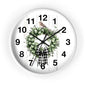 Charming Wreath Wall Clock | Rustic Decor, Bird Lover Gift, Spring Theme, Home Accent, Clovers & Bow