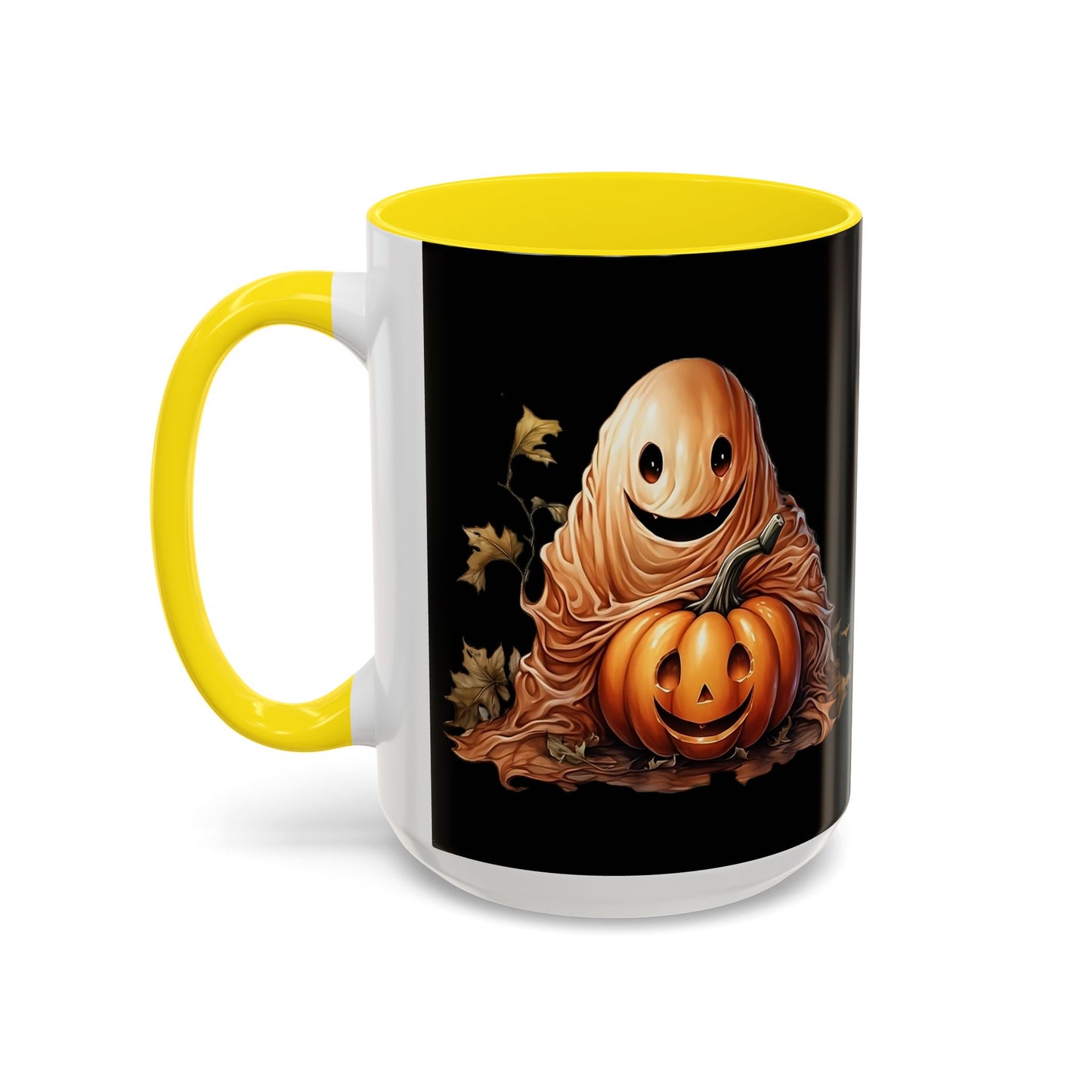 Halloween Ghost Pumpkin Coffee Mug, Spooky Drinkware, Fall Decor, Halloween Gift, Pumpkin Spice Lover's Mug