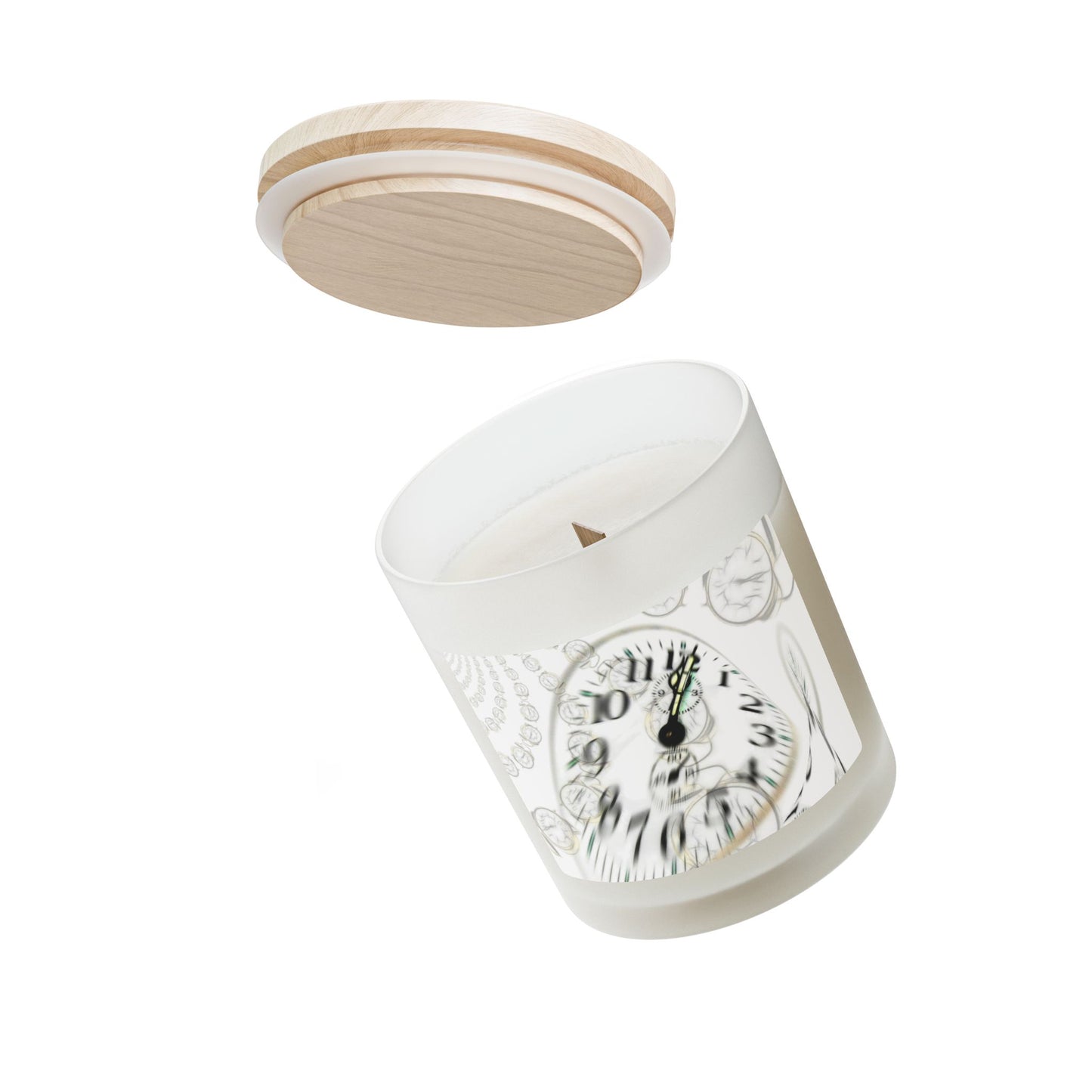 Whimsical Frosted Glass Candle | Aromatherapy Decor, Relaxation Gift, Home Fragrance, Zen Atmosphere, Gift for Her