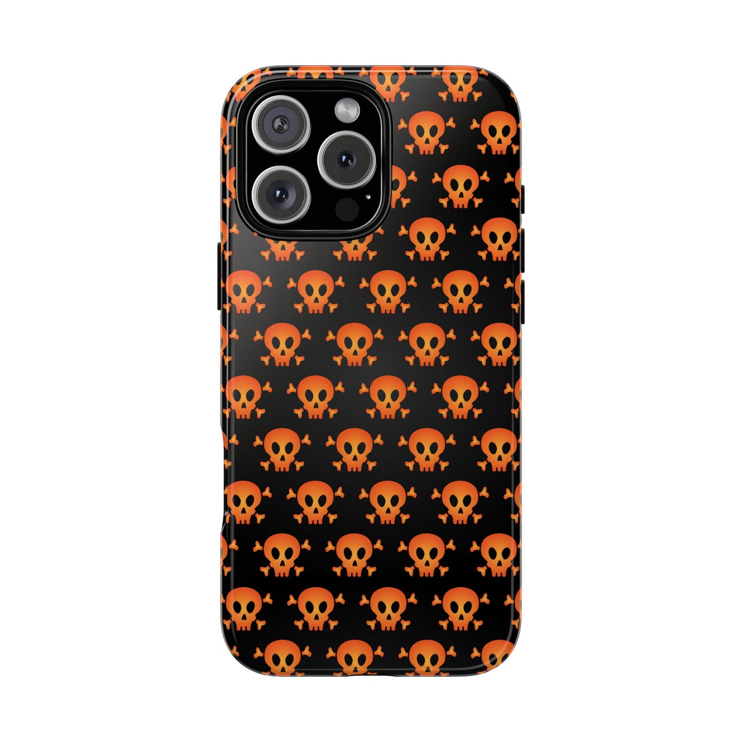Halloween Skull Phone Case, Spooky Mobile Cover, Trick or Treat Accessory, Goth Gift, Skull Pattern Design