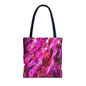Vibrant Abstract Tote Bag, Colorful Shopping Bag