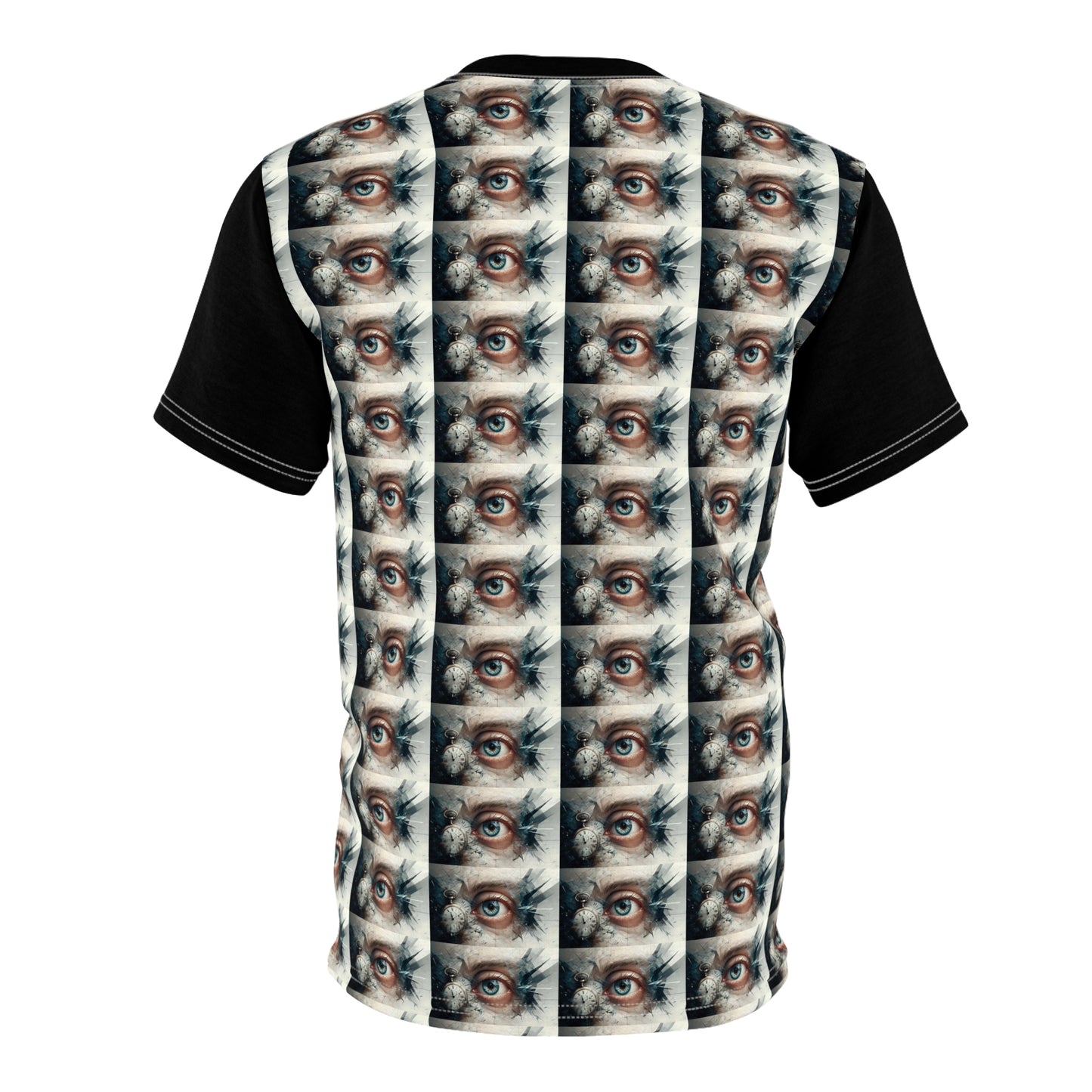 Artistic Eye Pattern Tee, Unisex Cut & Sew Shirty